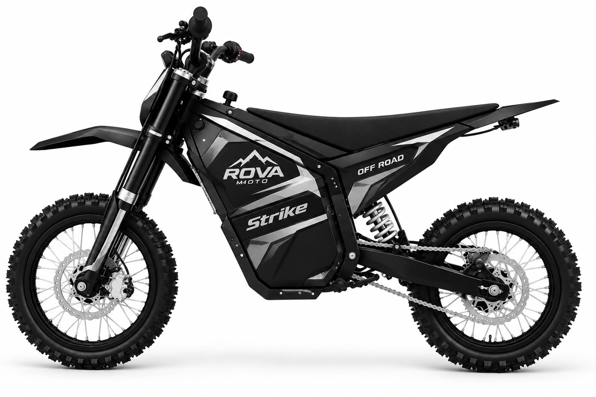 ROVA Strike – 2800W Electric Dirt Bike | 72V 25Ah