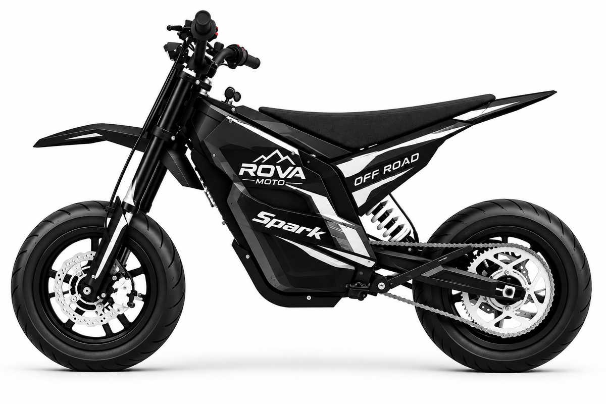 ROVA Spark – 1200W Electric Dirt Bike | 48V 20Ah