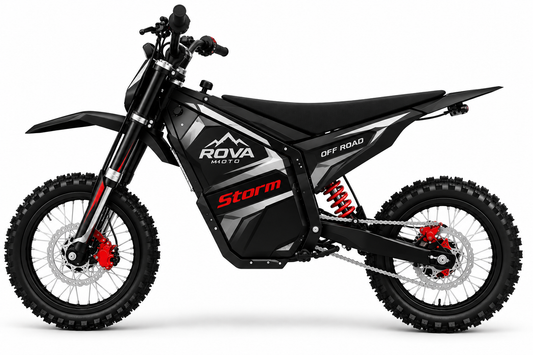 ROVA Storm – 2800W Electric Off-Road Motorcycle | 72V 25Ah